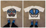 Printing Of Men's T-Shirt Blutosatire Billdog Cotton Oversized