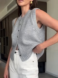 Commuting Simple Fashion Sleek Knitted Vest Women's
