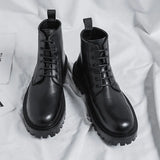 Boots Male British Style Black Fashion Ankle Boots