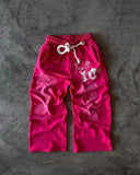 Grip Velvet Embroidered Sweatpants Trapstar Letter Casual Street Youth Plus