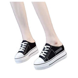 Height Women's Shoes Spring And Autumn Leisure Waterproof Table Thick-Soled Student Shoes Breathable Mesh Sneakers Boost Running