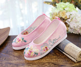 Zingj Shoes Round Head Spring And Autumn Ancient Style Students Embroidered Cloth Shoes Ancient Costume Stage Play Dance Shoes Women's Shoes Single