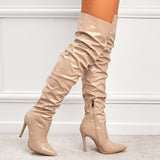 And Summer Big Show Patent Leather With Thin Sharp Head And Female High Heels
