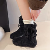 Autumn And Winter New Large-Size Increase Retro Tumu Pile Small Short Boots Girl Folded Martin
