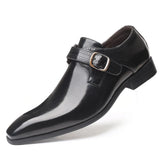 Zingj Fashion Shoes Square Head British Men's Business Leather Shoes Casual Large-Size Leather Shoes Cover Foot Men's