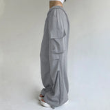 Solid Color Pocket Pleated SweatpantsOutfit
