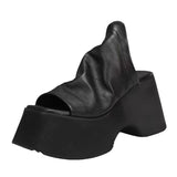 Slippers Women Wear Fashion Slopes And 2025 New Squares With Light Thick Soles Of High-Spine Women's
