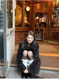 Urchin Toka Fur Coat Teddy Curly Wool Coat Warm Royal Sister