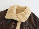 New Double-Sided Fur Loose Fashion Imitation Leather Jacket