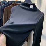 Zingj Korean Version Of Long-Sleeve T-Shirt Women's