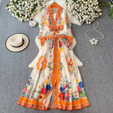 Style Suit Female French Bow Tie With Short-Sleeved Blouse Buckle Print