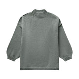 Women's ZA Street Fashion Multi-Colored Half-Neck Knitwear
