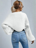 And Winter New Loose Knitted Cardigan Short Sweater Shawl