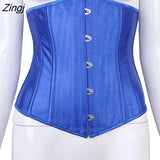 Women Jumpsuit corset 2 pieces set Solid Color Bodycon Long Romper Women Jumpsuit Bodysuit