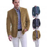 Autumn And Winter Men's Casual Suit Jacket Men's Corduroy Retro Suit