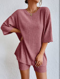 2025 Fashion Casual Spring Round-Neck Loose Women's Shorts