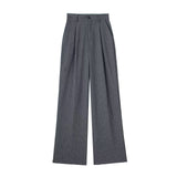 Spring New Front Folded High-Waisted Trousers
