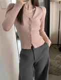 Women V-Neck Lace Spliced Knitted Shirt Women Autumn Winter Slim Small Gentle Comfortable Thin Inside