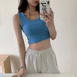Zingj Sling Thread Vest Female Summer Versatile Show Thin Back Outside The Design Sense Of Small Outdoor Sports Top