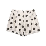 New Wave Point Hanging Neck Blouse 1608052 Folding Shorts