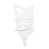 Women's ZA Summer New Asymmetric Folding Decoration Folding Net Holiday