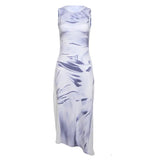 Zingj Women's 2023 New Fashion Personality 3D Print Sleeveless Sleeve Slim Slim