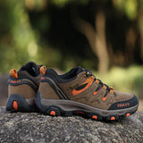 Men's And Women's Shoes Hiking Shoes Autumn And Winter Low Outdoor Hiking Cross-Country Shoes Wear-Resistant And Slippery Large-Size Tourism