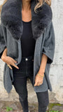 New Women's Autumn And Winter Loose Long Sleeve Big Collar Collar