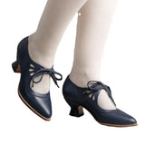 Hollow High Heel With Large-Size Single-Shoe Women's Sharp Leather Face Shallow Casual