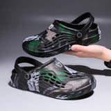 Summer Sandals Men Summer Wearing Beach Leisure Slippers Breathable Soft Bottom Men's Baotou Hole Cold