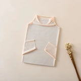 Zingj Screen Gauze Candy Color Perspective Sunscreen Clothing 2024 Summer New Apple Green Thin Long-Sleeved T-Shirt Jacket
