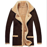 Autumn And Winter Burst Single Fur One Thick Coat Imitation Leather Velvet Men Coat