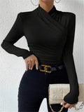 And Winter New Design Sense Cross-Collar Repair Hosting Folding