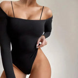 Zingj New Women's Dress Base Solid Color Sexy One-Word Shoulder Long Sleeve Backless