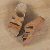 Female Slope And Fish Mouth Thick Soles Of Large Shoes Multi-Color Embroidered Cool Drag Women