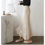 Crochet Design Midi Skirt- Outfit