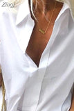 Office Lady Long Sleeve Short Sleeve Shirt Spring Summer 2023 New Fashion Tun Down Collar Solid Loose Clothes Tops