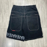 Baggy Denim Shorts Harajuku Y2K Jeans Hip-Hop Vintage Summer Brother 211-0-Outfit