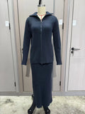 2025 New Knitwear Women's Half-Dress Fashion Temperament Casual Sweater