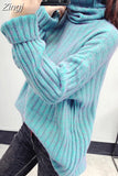 women's Turtleneck Sweaters 2023 Winter Tops Sweater for Women casual Pullover Jumper Long Sleeve Knitted Sweater