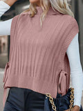 And Winter New Women's High-Color High-Collar Sleeveless Side With Jacket