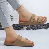 Women's Spring And Summer New Women's Cool Slippers Big Size With Lazy One-Legged Thick Beach Shoes