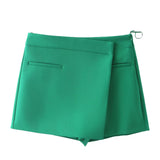 Women's Clothing INS Burst Asymmetrical Solid-Color Fashion Skirts