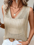 Summer Beach Shirt Fashionless V-Neck Knitted