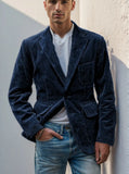 Men's Spring And Autumn Wicked Vest Pocket Splicing Design Design Jacket Solid Color Single-Clocked