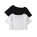 Zingj Trend Women's Wear Summer New Round-Neck Half-Sleeved T-Shirt Style Short Navel