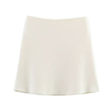 Button-Up Knitwear Jacket + High-Waisted Mini Skirt Suit Female
