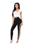 Classy Side Cross Outing Skinny