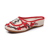 Zingj Summer Embroidered Cloth Shoes Women's