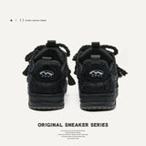 Shoe Designer Plane Small Ticket Black Knight Trend Casual Bread Shoes Men And Women's Same Board Shoes Trendy